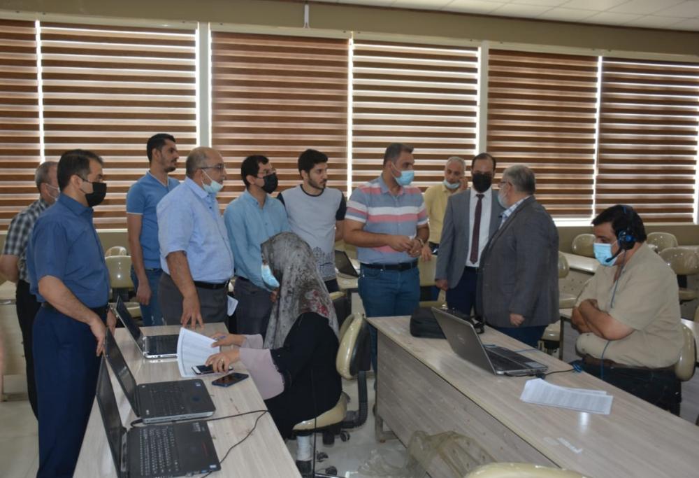 لجنة وزارية تتفقد سير العملية الامتحانية في جامعة جابر بن حيّان الطبية