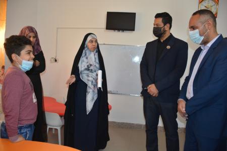 كلية الطب تبادر بزياة معهد الإمام الحسين " ع " للتوحد